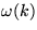 $\omega(k)$