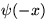 $\psi(-x)$